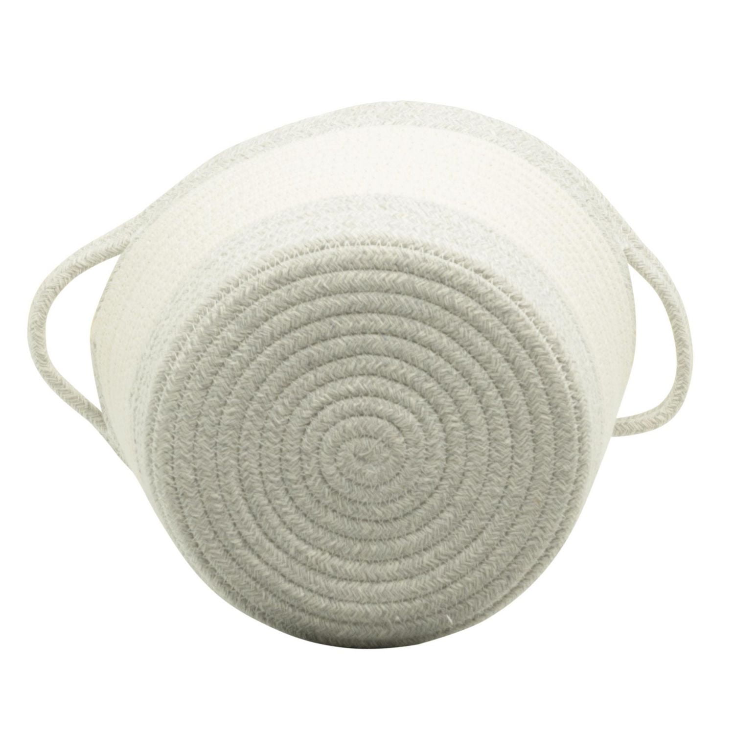 Cotton Rope Storage Basket with Boucle Heart Patch