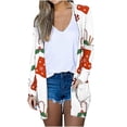 thumbnail image 2 of Manteaux pour Femmes Mode Manteau Imprimé Cardigan à Manches Longues Blouse Ample Décontractée Hauts en Liquidation, 2 of 6
