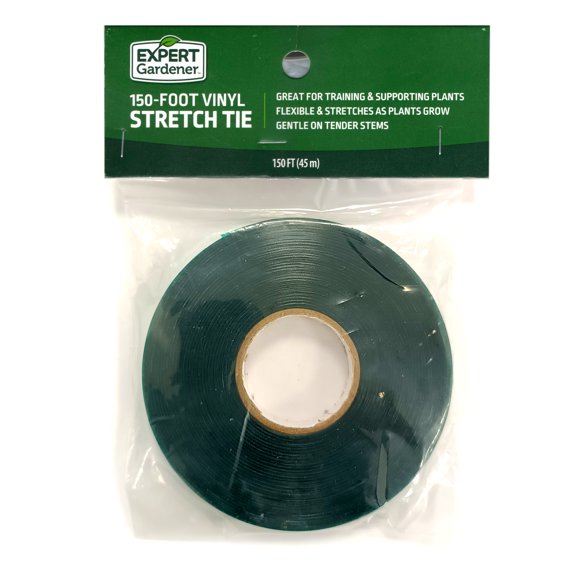 Plant Tie Ribbon, Green, 0.5" Wide, For indoor or Outdoor Plant Support