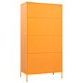 thumbnail image 2 of vidaXL Wardrobe Mustard Yellow 90x50x180 cm Steel, 2 of 4