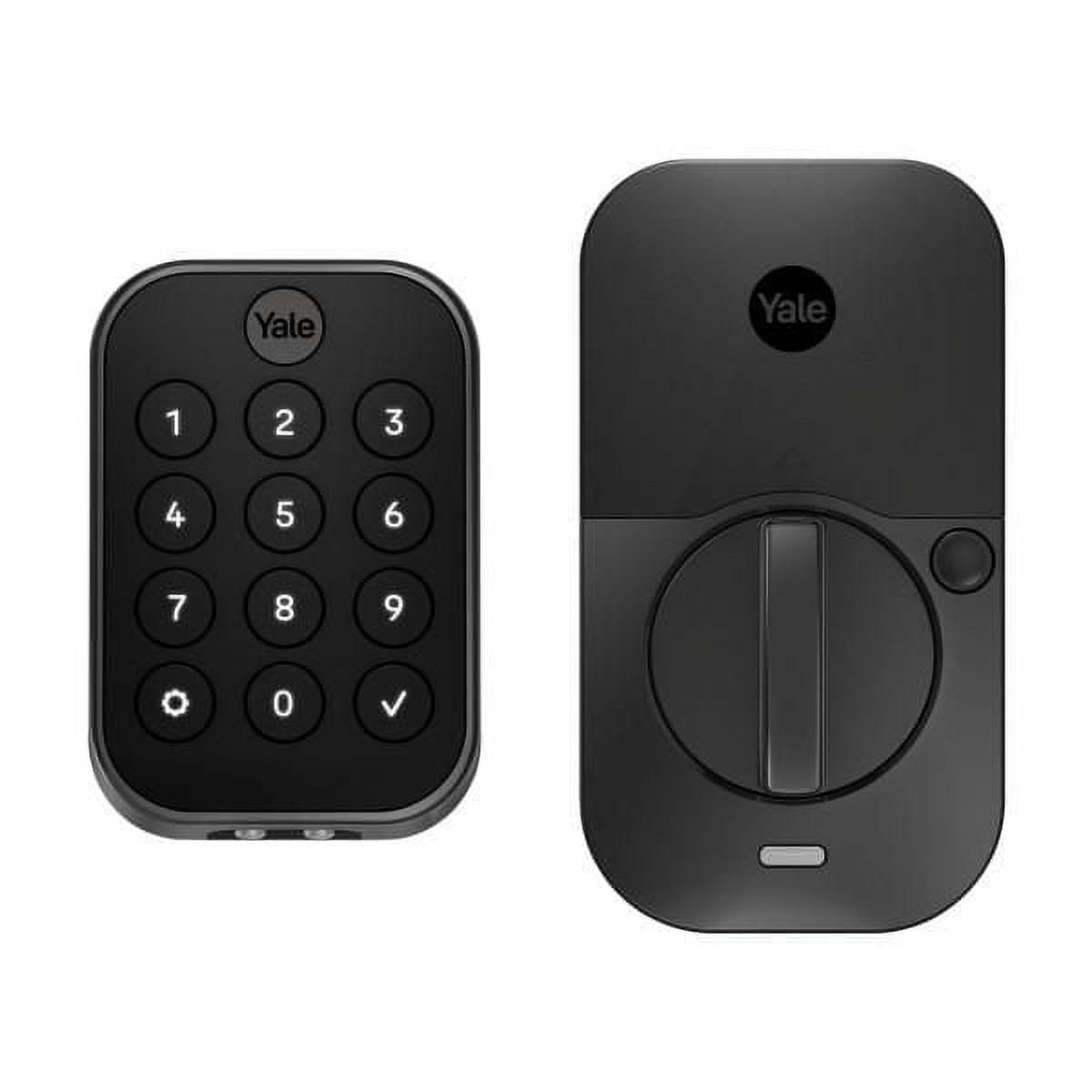 YALE Assure Lock 2 Key-Free Bluetooth Smart Deadbolt, Black Suede