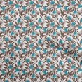 thumbnail image 1 of oneOone Soie Tabby Brun Tissu Floral Robe Tissu Tissu Imprimé par la Cour 42 Pouces de Large, 1 of 4