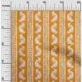 thumbnail image 2 of oneOone Georgette Viscose White Fabric Block Sewing Craft Projects Fabric Prints By Yard 42 Inch Wide, 2 of 5