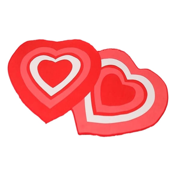 Valentine's Day Heart Shaped Carpet Valentine's Day Bathroom Decoration Bathroom Mat Red Bathroom Decoration Washable Heart Shaped Floor And Door Mat Welcome Carpet Oversized down Throw Blanket Throw