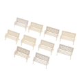 thumbnail image 2 of tredstone Train Railroad Diorama Park Bench for DIY Sand Table Model 1:75 white A, 2 of 9