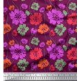 thumbnail image 1 of Soimoi polyester Crepe Fabric Artistic Floral Fabric Prints By Yard 42 Inch Wide, 1 of 3