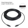 thumbnail image 2 of Unique Bargains Fiber Optic Audio Cable Digital Optic Cable 23.6FT TOS Optical Link PVC Plastic Straight for TV DVD Black, 2 of 6