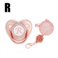 thumbnail image 1 of DPTALR Baby Pacifier 26 Letter Name Initial Clip Silicone Infant Nipple Bling Newborn Pacifier, 1 of 5