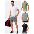 thumbnail image 3 of Amdohai T-shirt de Sport pour Hommes Manches Courtes Chemises de Course Col Rond Hauts D\'entraînement Physique, 3 of 8