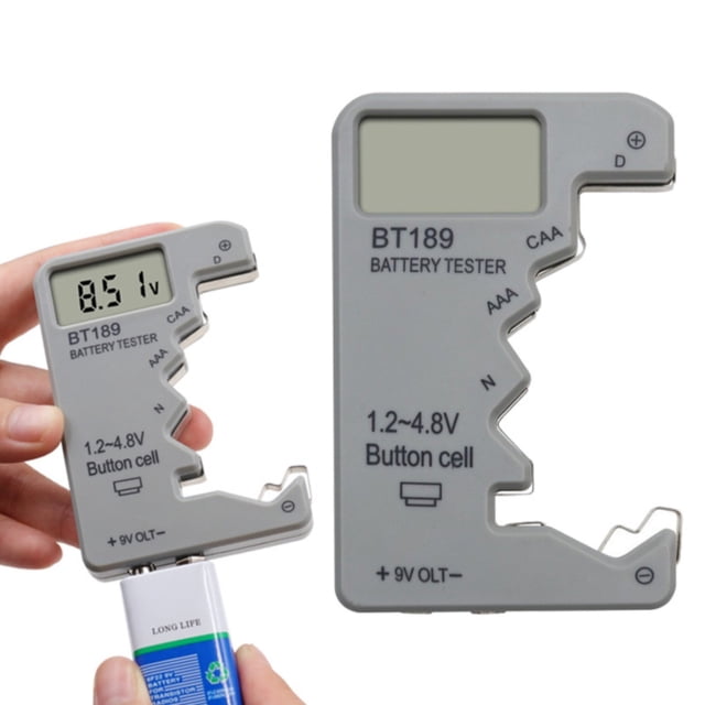 Digital Battery Tester Grey, Lcd Battery Tester Battery, Home and Kitchen, 1*Digital Battery Tester, By Meiiso