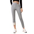 thumbnail image 1 of Leggings Ajustés pour Femmes, Taille Haute, Doublure en Velours, Cuir, Haute Élasticité, Vêtements d'Extérieur d'Hiver, 1 of 6