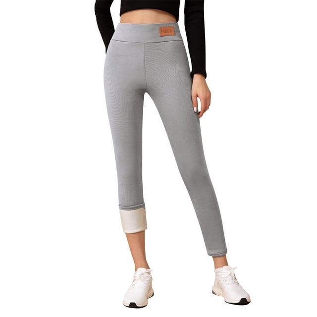 Leggings Ajustés pour Femmes, Taille Haute, Doublure en Velours, Cuir, Haute Élasticité, Vêtements d'Extérieur d'Hiver