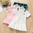 thumbnail image 4 of Summer Casual Baby Girls Cartoon Animal Pattern Short Sleeve Dress Kids Toddler Pageant Sundress, 4 of 5