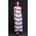 thumbnail image 3 of Bimba Robe Longue Maxi Imprimée en Rayonne Teinture sur Nœuds pour Femmes à Bretelles Spaghetti Ajustables Boho-Xxx-Grand, 3 of 5