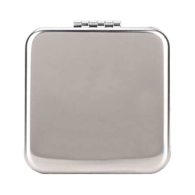 Foldable Pocket Mirror, Stainless Steel Double Sided Small Purse Mirror, Portable Compact Mirror Perfect For Purse, Pocket And Travel