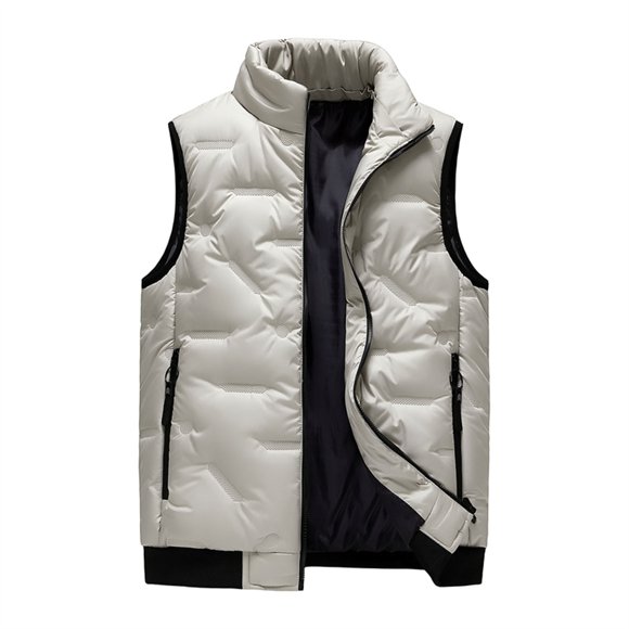 Pisexur Jackets for Men Work Jacket Standing Collar Multiple Pockets Outdoor Photography/Sports Jacket Coat Khaki,XL
