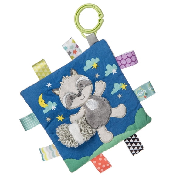 Mary Meyer - Baby Taggies Crinkle Me - Soothing, Sensory Toy, Crinkle Paper and Squeaker, Stroller and Car Seat Toy - Harley Raccoon