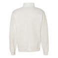 thumbnail image 2 of Jerzees Mens NuBlend Quarter Zip Cadet Collar Sweatshirt, 2X, White, 2 of 2