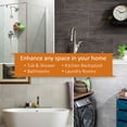 thumbnail image 4 of PALISADE 25.6in x 14.8in Vinyl Wall Tile Shower Kit in Polar Frost, 4 of 6