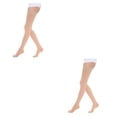 thumbnail image 3 of maskred Soft And Comfortable Tights High Stocking Stretchy Warm Fashionable Easy To Wear Nylon Compression Stockings Toe wrapping - skin S 2Set, 3 of 6