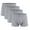 Grey, variant on Posijego Men's Underwear 4 Pack Cotton Boxer Briefs for Men Breathable Comfortable Soft Underpants Boxers