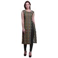thumbnail image 1 of Bimba Printed Side Slit Straight KurtisForWomen Sleeveless Summer Kurta, 1 of 6
