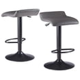 thumbnail image 1 of Winsome Tarah - Ensemble de 2 tabourets réglables, noir / gris, 1 of 9