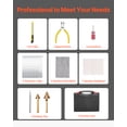 thumbnail image 3 of VEVOR Plastic Welder Kit 100W Plastic Welder Gun and Iron 1000 Staples&60 Rods, 3 of 9
