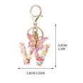 thumbnail image 2 of TopLLC New English Letter Keychain Hanger Car Keychain Bag Accessories Suspension components, 2 of 2