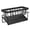 Black 6K3, variant on UsTZtai Stainless Steel Kitchen Sink Storage Rack, Non-Perforated Cloth Seasoning Organizer with Hanging Pole, Sink Faucet Shelf for Cleaning Tools