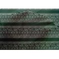thumbnail image 4 of oneOone Cotton Silk Fabric Leaves & Chevron Block Print Fabric By The Yard 42 Inch Wide, 4 of 4