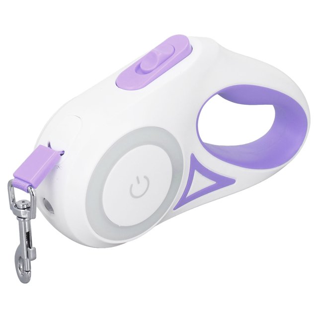 Retractable Dog Leash, Bright LED Light One Handed Brake Pause Lock Big Duty Pet Leash Door Stair Gates Gates Gate Extensions