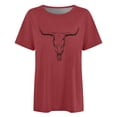 thumbnail image 4 of TINZ T-Shirt Décontracté à Manches Courtes Col Rond Imprimé Ample pour Femmes T-Shirt de Baseball et Chemises T-Shirt Uni pour Femmes, 4 of 4