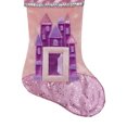 thumbnail image 3 of Northlight Bas de Noël Princess Pailleté Rose et Violet 20 Pouces, 3 of 6