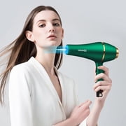 Professional Hair Dryer 2200W Ionic Blow Dryer with Concentrator, Overheat Protection, 3 Heat/Speed Settings for Fast Styling