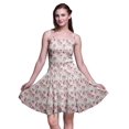 thumbnail image 1 of Bimba Robe de Cocktail Florale pour Femme, Smockée, au-Dessus du Genou, Fluide, d'Été, Robe Soleil - Grand, 1 of 5