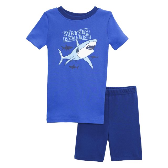 Pretigez Pyjama pour Garçons en Coton Biologique, Ensemble de Sommeil 2 Pcs