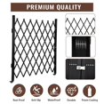 thumbnail image 2 of GloryStar Metal Retractable Security Gate, Folding Fence with Waterproof Rust-Proof Finish, 360° Wheels and Foot Lock for Garden or Home, 2 of 7