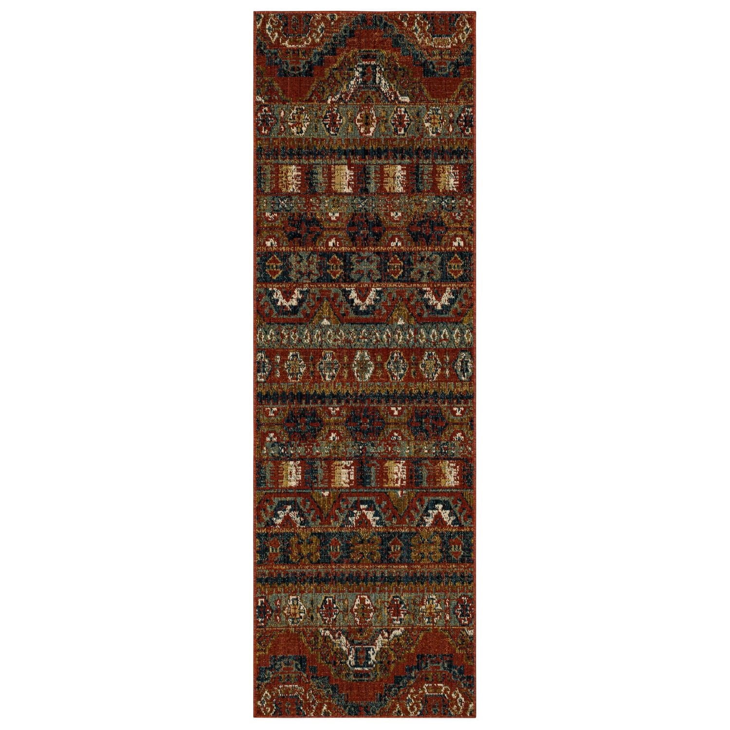 Mohawk Home Shaftesbury Red Woven Polyester Area Rug