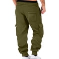 thumbnail image 3 of AherBiu Sweatpants For Men Fleece Lined Drawstring Elastic Waisted Joggers With Multi Pockets Outdoor Gym Workout Cargo Pants, 3 of 6