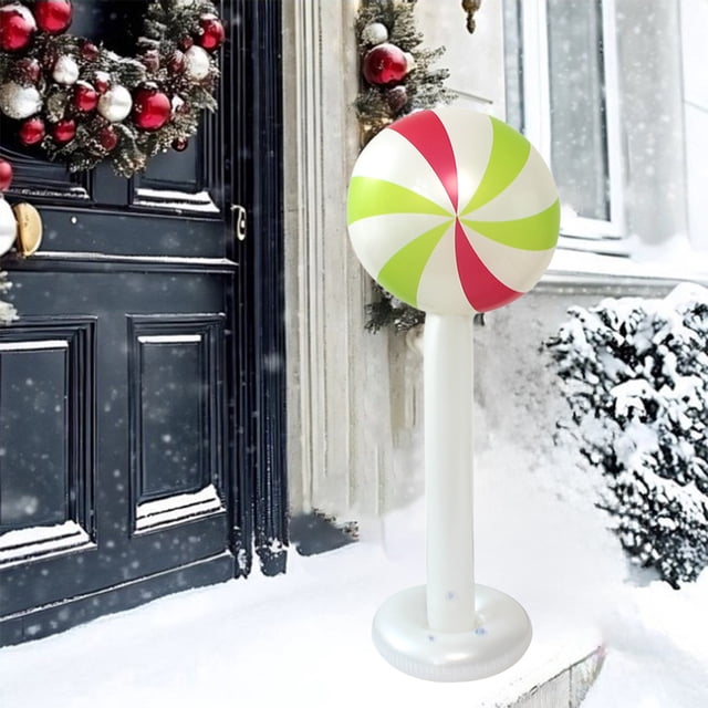 mtvxesu Christmas Inflatable Lollipop Decorations for Holiday Party Outdoor Yard Decor - 120Cm Pvc Inflatable - 1 Count