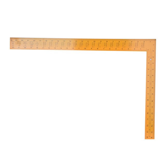 Durable Essayer Carré, Large Application Règle L-Carré, Facile à Utiliser Facile à Utiliser pour la Construction de Quincaillerie de Menuiserie Outils de Marquage Jaune