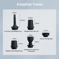 thumbnail image 3 of Wireless Air Pump Electric Air Inflation Deflation Pump 5 Nozzles LED Light for Inflation Pool Air Mattress Airbed Swimming Rings for Various Inflatable Items, 3 of 7