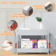 thumbnail image 4 of Kids Table and Chair Set, Toddler Desk with Storage Drawer, Wooden Activity Table with Detachable Tabletop, Suitable for Classroom,Home,Nursery,Playroom, 4 of 7