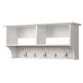 thumbnail image 1 of Wright Home Laminated Wooden 5 Hook Wall Coat Rack in White Finish, 1 of 3