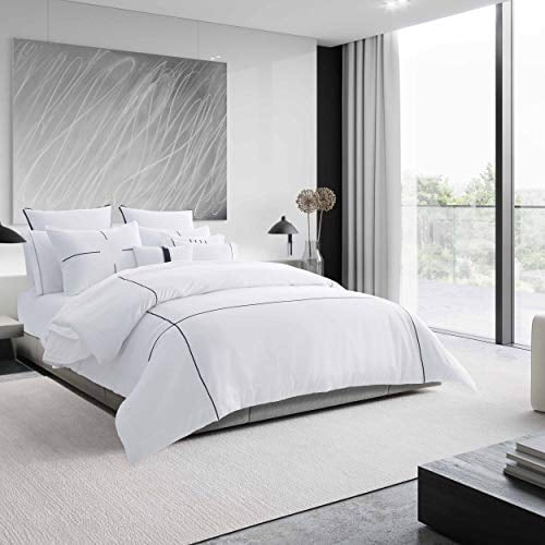 Vera Wang Zig Zag Comforter Set, King, White