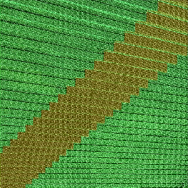 Ahgly Company Tapis d'Intérieur Lavable en Machine Carré Vert Lime Transitionnel, 7 Pieds Carré