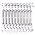 thumbnail image 1 of 10PCS M4 Turnbuckles Alele Stainless Steel 304 Adjustable Turnbuckle (Hook & Hook), 1 of 5