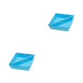 thumbnail image 4 of QualitChoice Home Hotel Felt Keys Tapes Phone Watch Storage Box Living Room Drawer Pens Remotes Jewellery Organizer Container Blue 2PCS, 4 of 6