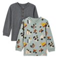 thumbnail image 1 of Lot de 2 t-shirts à col henley George pour petits garçons, 1 of 2